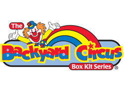 The Backyard Circus Box Kit Series Logo for Rainbow Play Systems