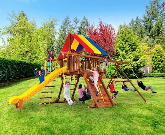 rainbow play set